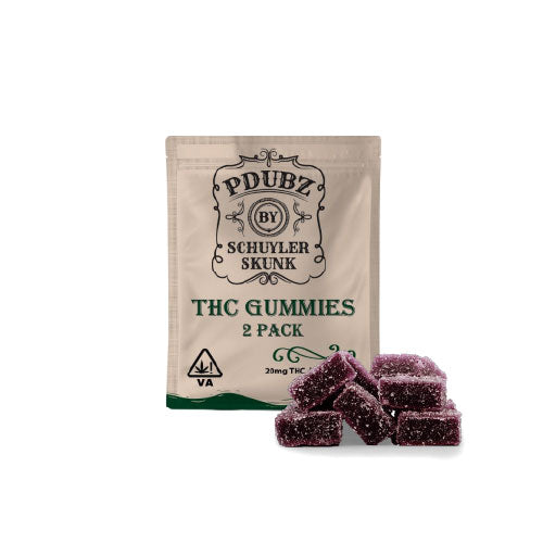 THC gummies 20mg | blackberry | 2 pack | edibles