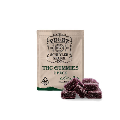 THC gummies 20mg | blackberry | 2 pack | edibles
