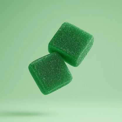 THC gummies 20mg | green apple | 2 pack | edibles